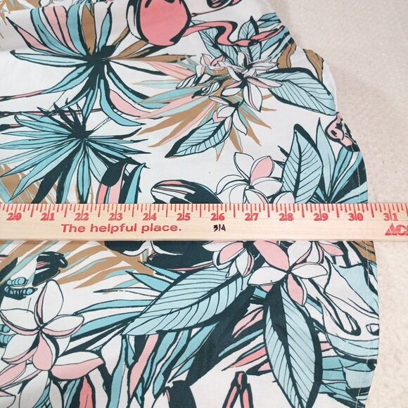 Nosirhoc Tropical Pink Flamingo Hawaiian Shirt XL Men’s Tropical Beach Button-u - Picture 11 of 11